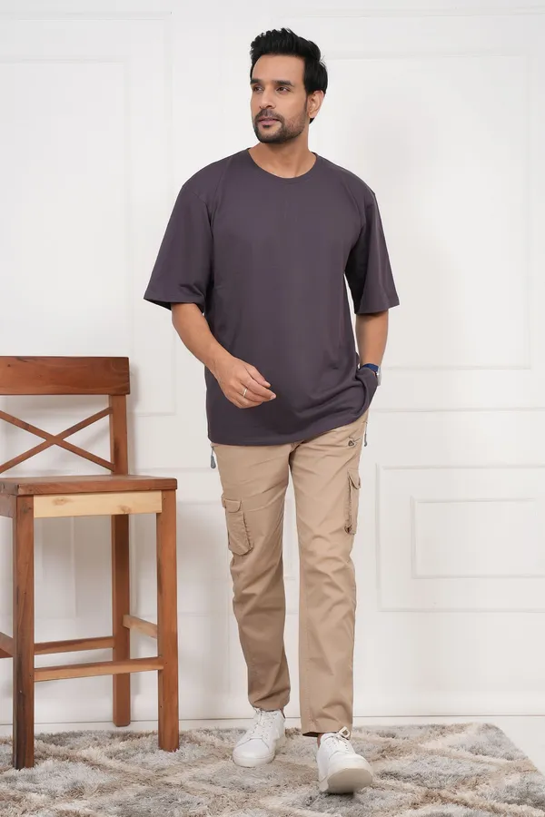 Grey_Solid_Round_Neck_T-Shirt_For_Men