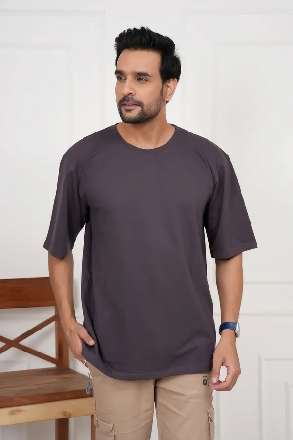 Grey_Solid_Round_Neck_T-Shirt_For_Men