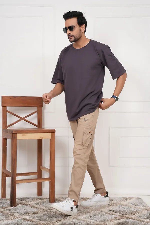 Grey_Solid_Round_Neck_T-Shirt_For_Men