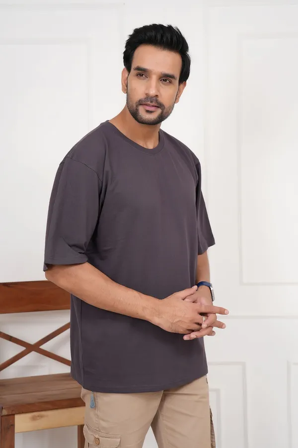 Grey_Solid_Round_Neck_T-Shirt_For_Men