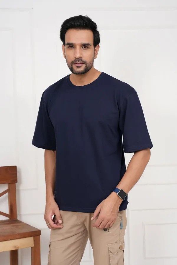 Navy_Blue_Solid_Round_Neck_T-Shirt_For_Men