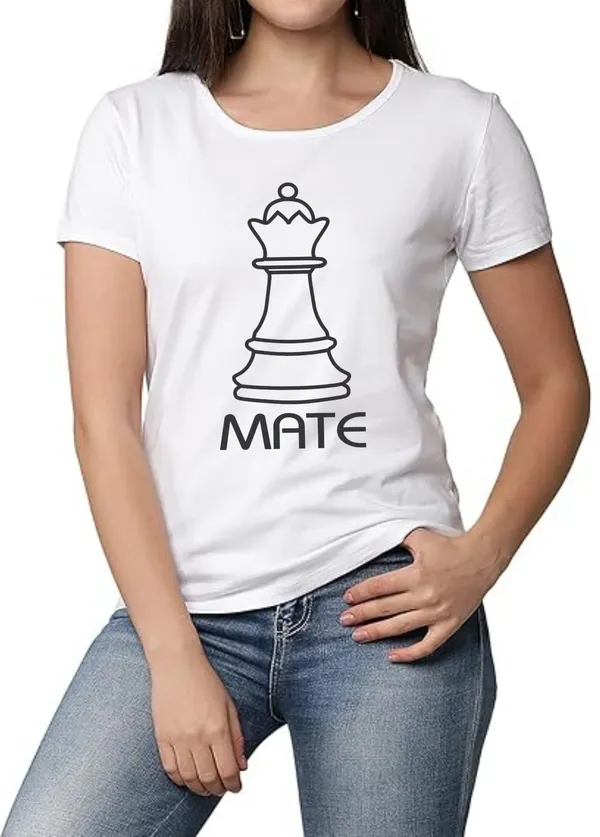 White_Graphic_Print_Typography_Printed_Solid_Couple_Round_Neck_T-Shirt_For_Unisex