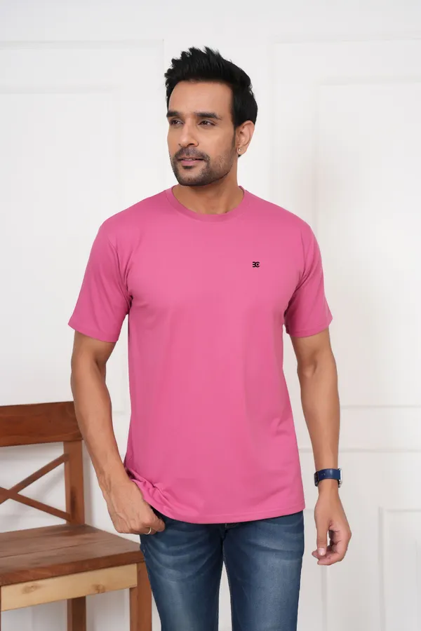 Pink_Solid_Round_Neck_Pink_T-Shirt_For_Men