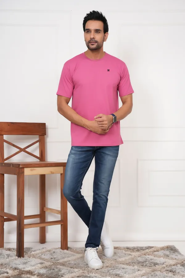 Pink_Solid_Round_Neck_Pink_T-Shirt_For_Men