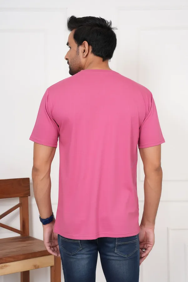 Pink_Solid_Round_Neck_Pink_T-Shirt_For_Men