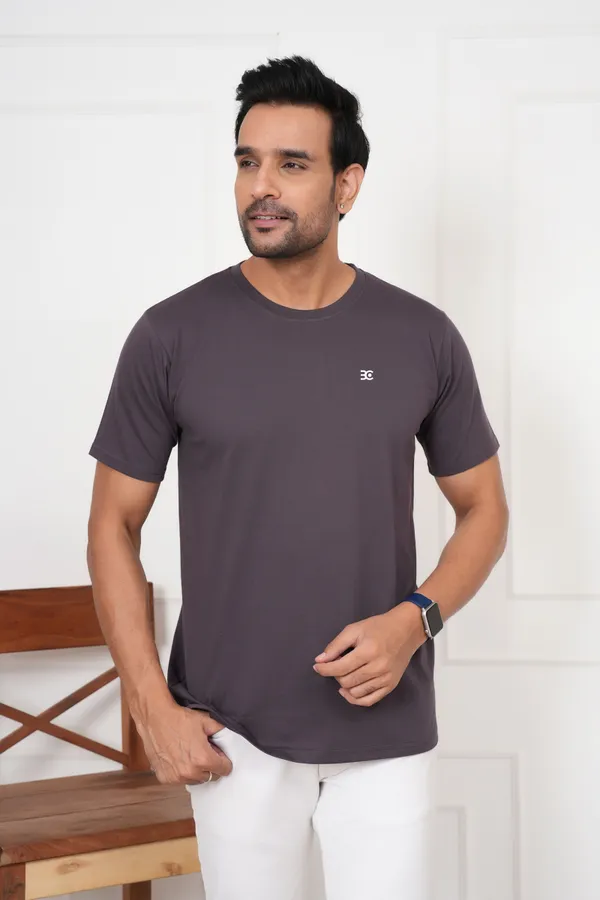 Grey_Solid_Round_Neck_T-Shirt_For_Men