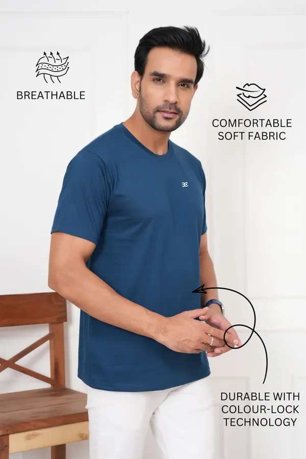 Dark_Blue_And_Blue_Solid_Round_Neck_T-Shirt_For_Men