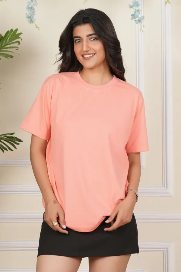 Pink_Solid_Round_Neck_Pink_T-Shirt_For_Women