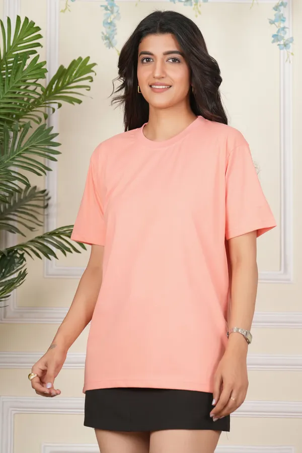 Pink_Solid_Round_Neck_Pink_T-Shirt_For_Women