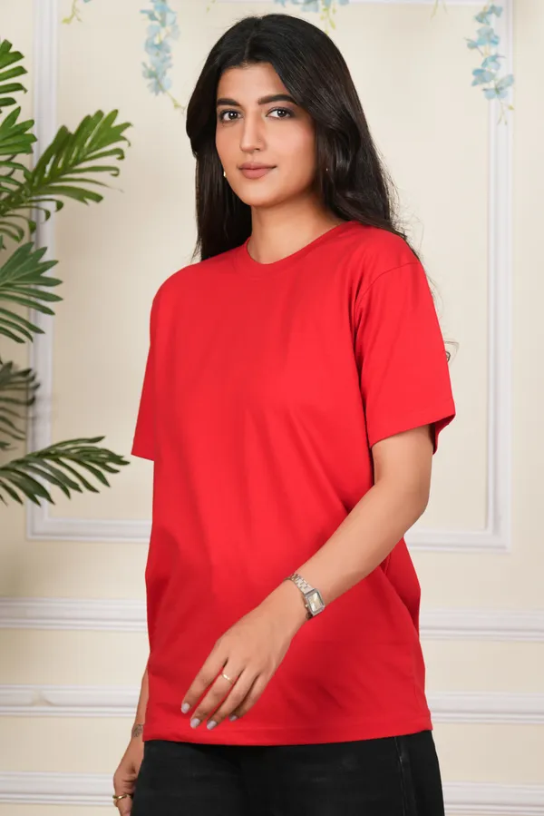 Red_Solid_Round_Neck_T-Shirt_For_Women