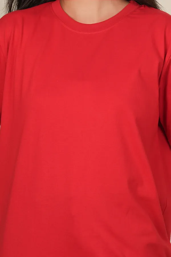 Red_Solid_Round_Neck_T-Shirt_For_Women