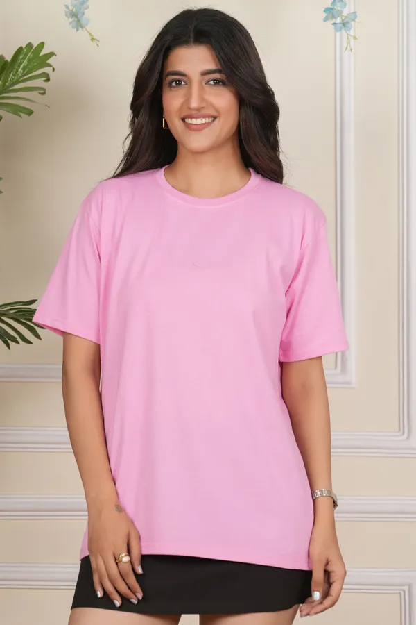 Pink_Solid_Round_Neck_Pink_T-Shirt_For_Women