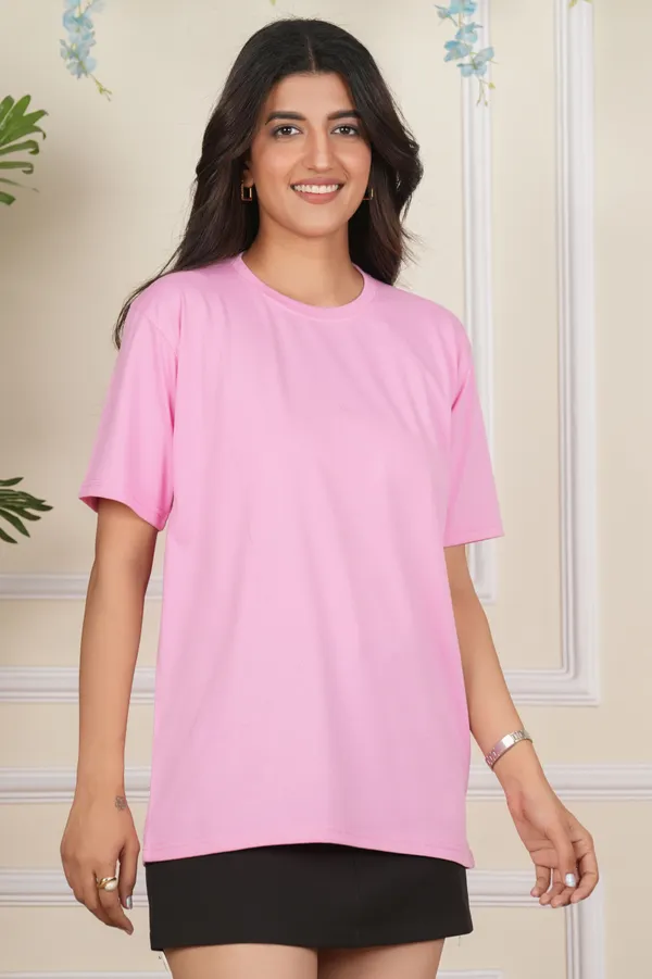 Pink_Solid_Round_Neck_Pink_T-Shirt_For_Women