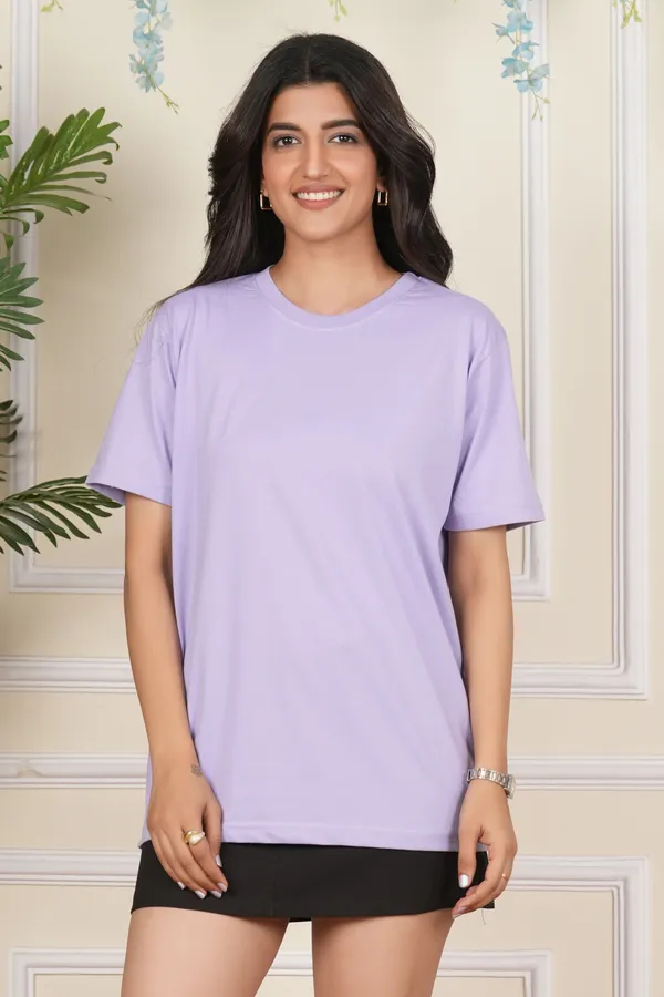 Purple_Solid_Round_Neck_T-Shirt_For_Women