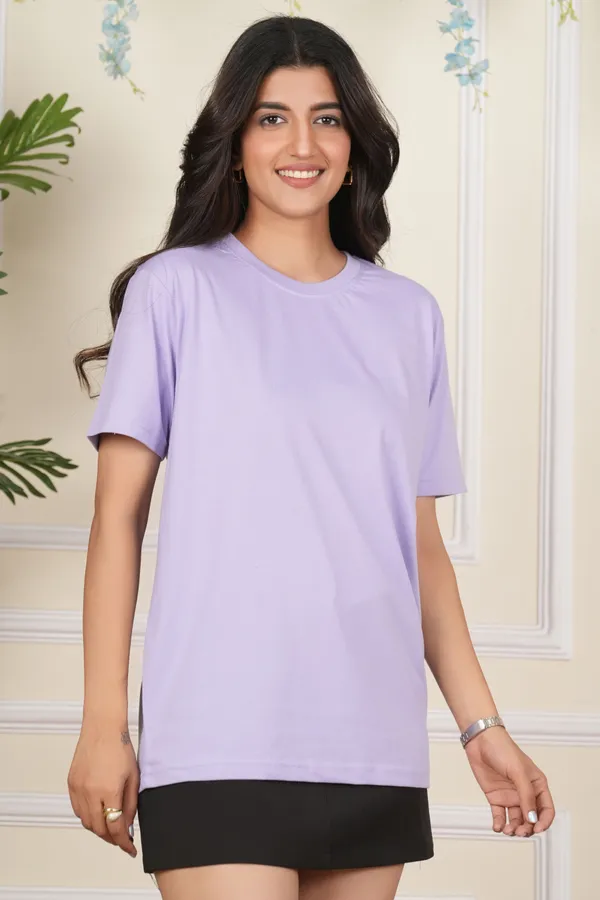 Purple_Solid_Round_Neck_T-Shirt_For_Women