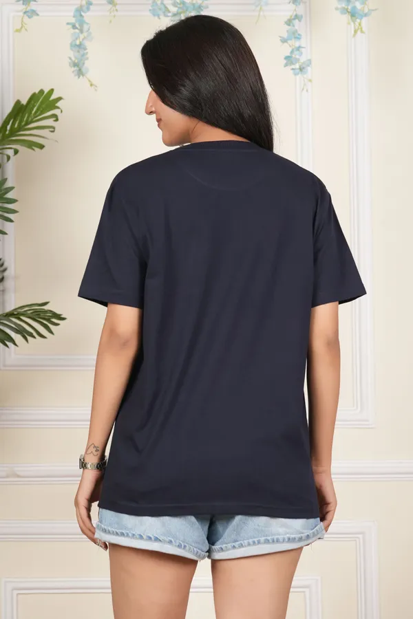 Navy_Blue_Solid_Round_Neck_T-Shirt_For_Women