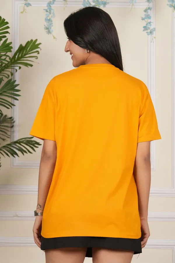 Yellow_Solid_Round_Neck_T-Shirt_For_Women