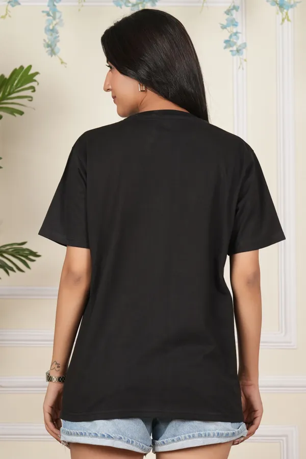 Black_Solid_Round_Neck_T-Shirt_For_Women