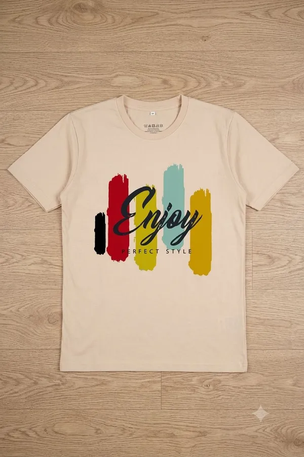 Beige_Graphic_Print_Printed_Typography_Round_Neck_T-Shirt_For_Women
