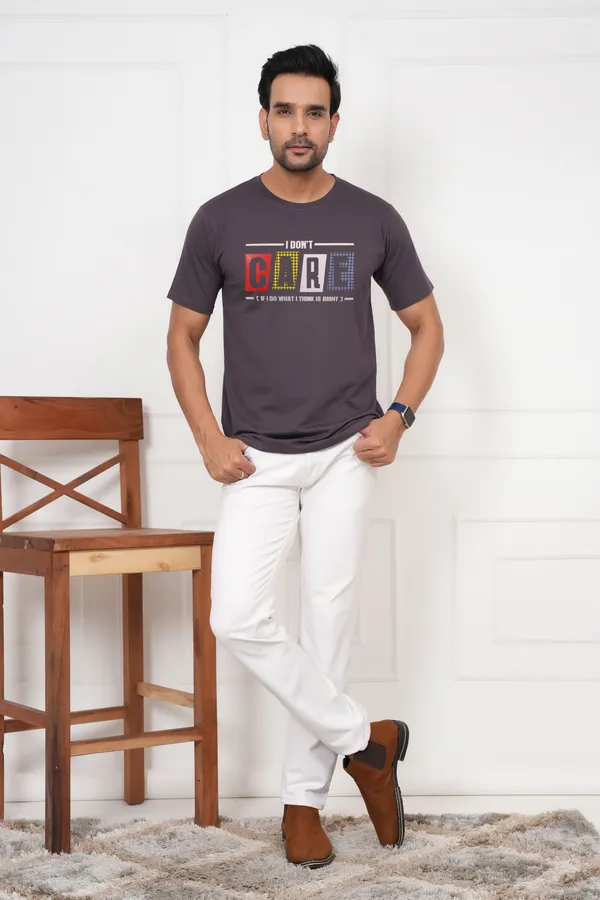 Grey_Graphic_Print_Printed_Typography_Round_Neck_T-Shirt_For_Men