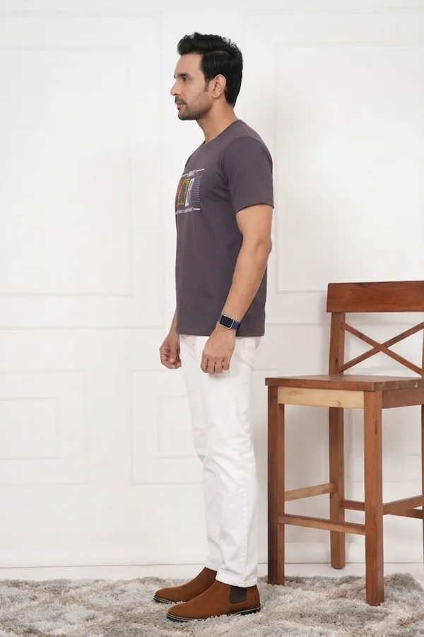 Grey_Graphic_Print_Printed_Typography_Round_Neck_T-Shirt_For_Men