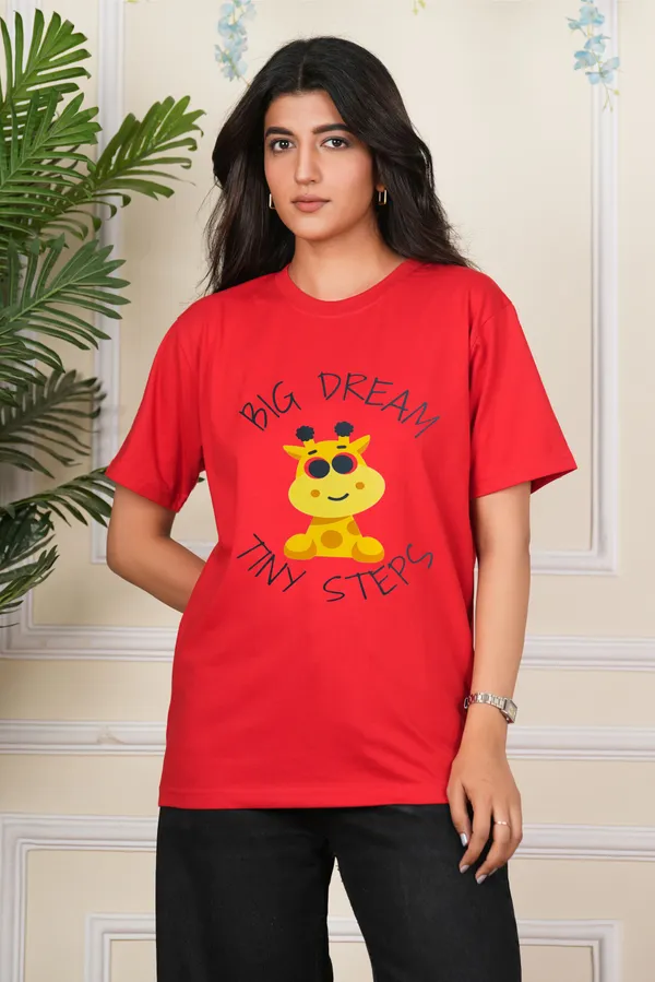 Red_Graphic_Print_Typography_Round_Neck_T-Shirt_For_Women