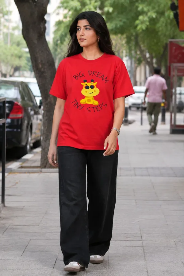 Red_Graphic_Print_Typography_Round_Neck_T-Shirt_For_Women