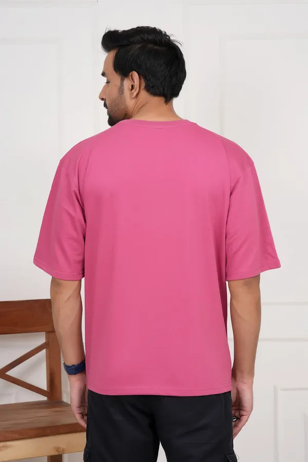 Pink_Solid_Round_Neck_Pink_T-Shirt_For_Men