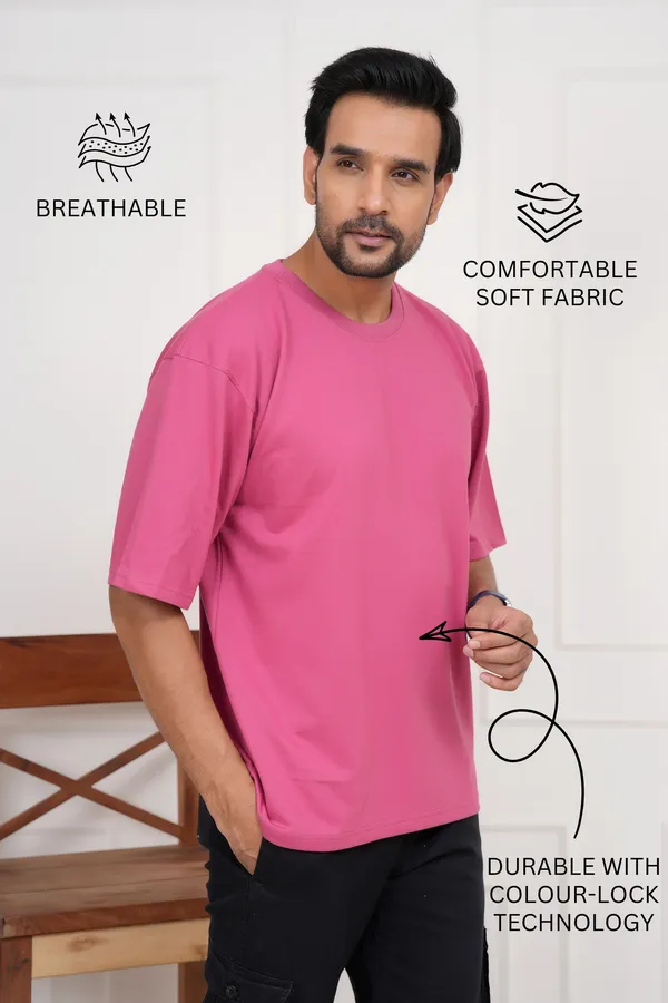 Pink_Solid_Round_Neck_Pink_T-Shirt_For_Men