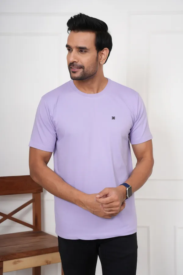 Purple_Solid_Round_Neck_T-Shirt_For_Men