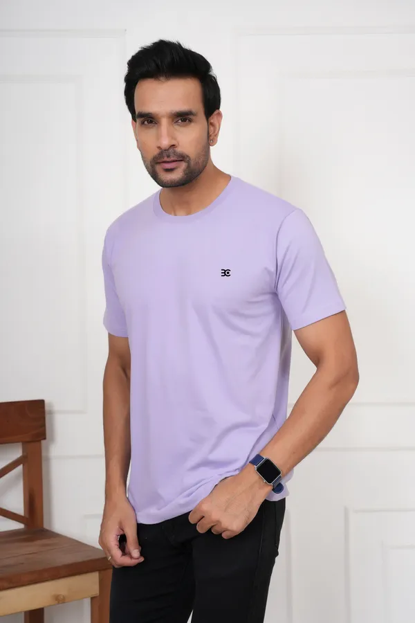 Purple_Solid_Round_Neck_T-Shirt_For_Men