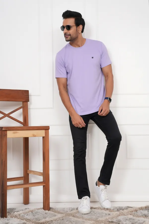Purple_Solid_Round_Neck_T-Shirt_For_Men