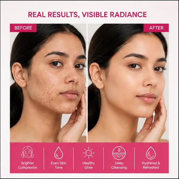Skin_Brightening_Facewash_150Ml_With_Silicone_Brush_Daily_Facial_Cleanser_For_Fresh_Radiant_Looking_Skin_Suitable_For_All_Skin_Types