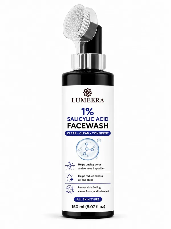 1_Percent_Salicylic_Acid_Facewash_150Ml_With_Silicone_Brush_Daily_Facial_Cleanser_For_Oily_Skin_And_Deep_Cleansing_Care