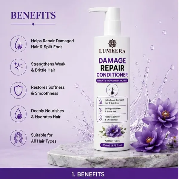 Damage_Repair_Conditioner_200Ml_Hair_Conditioner_For_Dry_Weak_Hair_Soft_Smooth_Hair_Care_Formula_For_Men_And_Women
