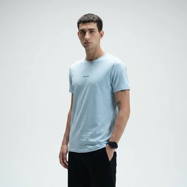 Softluxe_Crew_Supima_Cotton_Classic_Fit_180_Gsm_Men_Powder_Blue