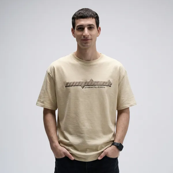 Unisex_Drift_Tee_Heavyweight_Cotton_Oversized_Relaxed_Drape_240_Gsm_Summer_Sand