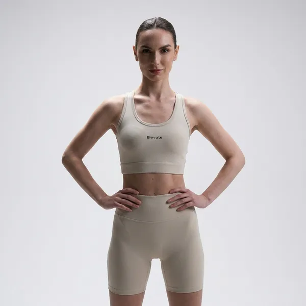 Elevate_Sports_Bra_Supportive_Stretch_Knit_Medium_Support_Removable_Pads_Beige