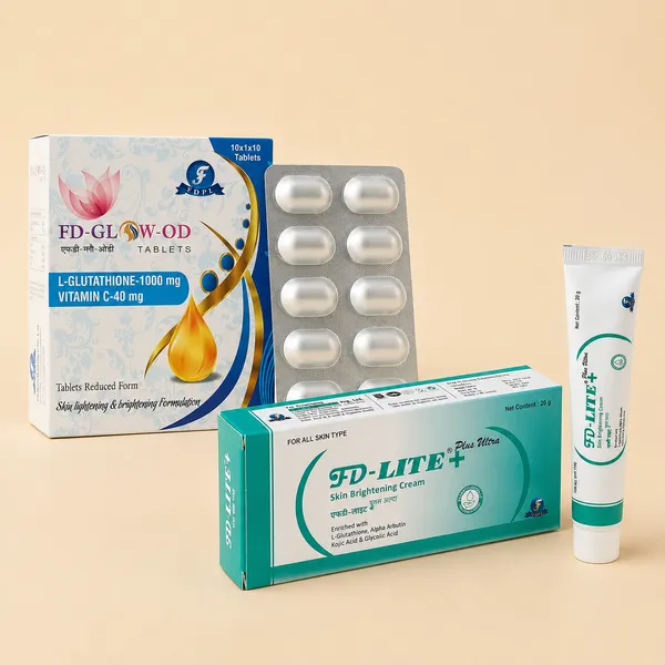 FD-GLOW-OD_L-Glutathione_1000mg_Vitamin_C_Tablets_&_FD-Lite_Plus_Ultra_Skin_Lightening_&_Skin_Brightening_Cream_Combo_Pack