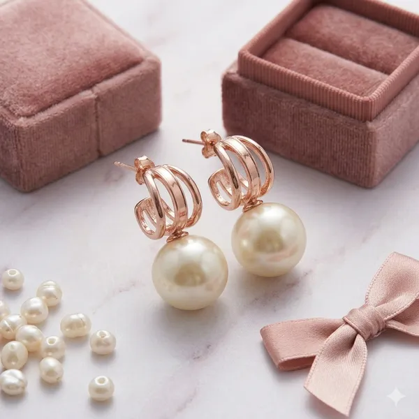 Rose_Gold_Metal_Pearl_Cage_Drop_Earrings_For_Women