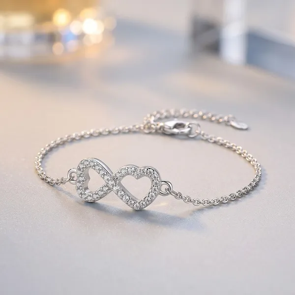 Silver_Metal_Crystal_Infinity_Bracelet_For_Women
