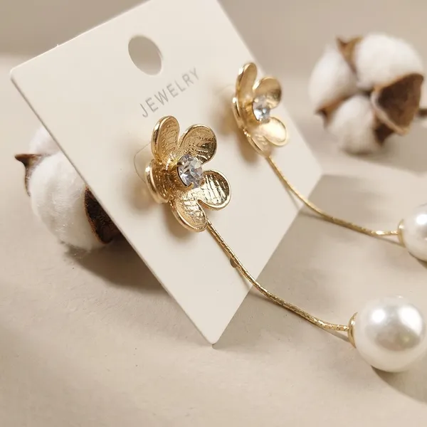Gold_Metal_Floral_Crystal_Pearl_Drop_Earrings_For_Women