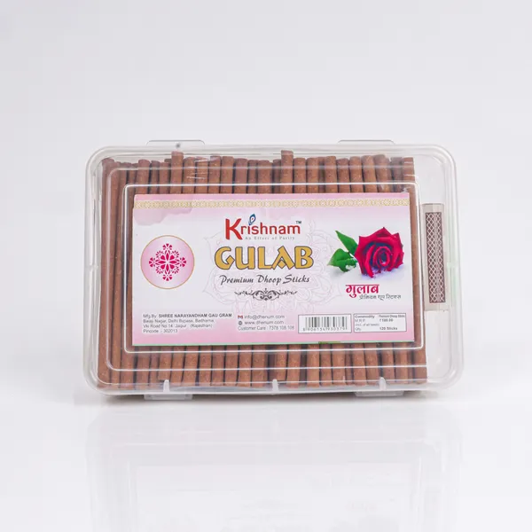 Krishnam_Gulab_Rose_Premium_Dhoop_Sticks_In_Clear_Box_(Pack_Of_2_|_120_Pc_Each)