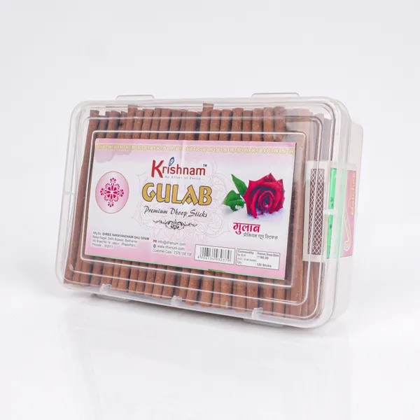 Krishnam_Gulab_Rose_Premium_Dhoop_Sticks_In_Clear_Box_(Pack_Of_2_|_120_Pc_Each)