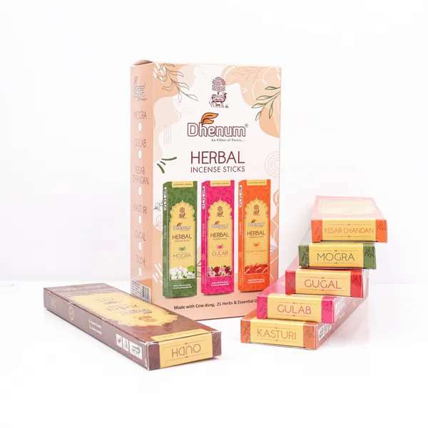 Dhenum_Herbal_Incense_Sticks_Set_Of_Six_Assorted_(6_pack_|_each_of_50_gm)