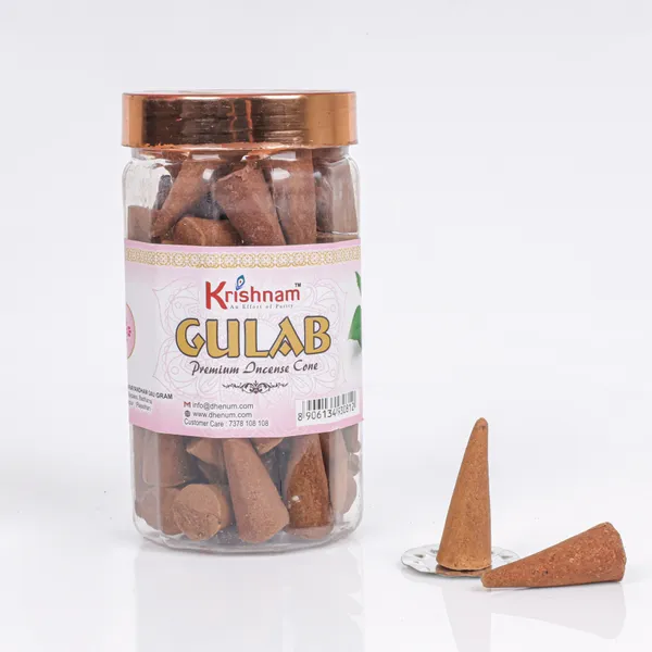 Krishnam_Gulab_Premium_Incense_Cones_(Pack_of_4_|_100_Gm_Each_Pack)