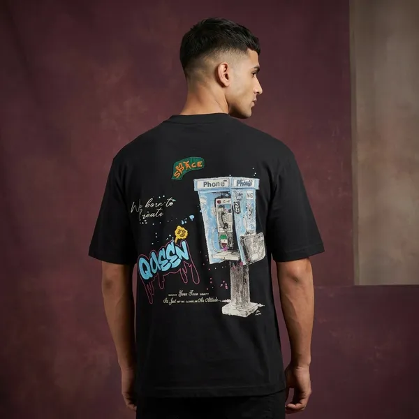 Black_Cotton_Oversized_Graphic_Print_T_Shirt_For_Men