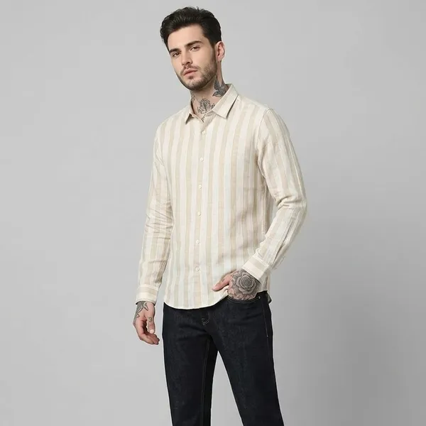 BEIGE_AND_WHITE_STRIPES_LINEN_REGULAR_FIT_FULL_SLEEVE_SHIRT