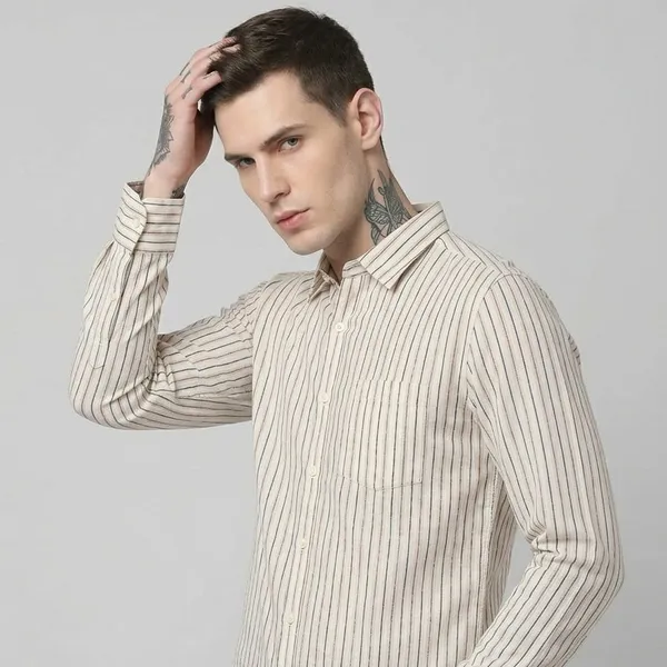 BEIGE_WITH_RED_BLUE_STRIPES_LINEN_REGULAR_FIT_FULL_SLEEVE_SHIRT