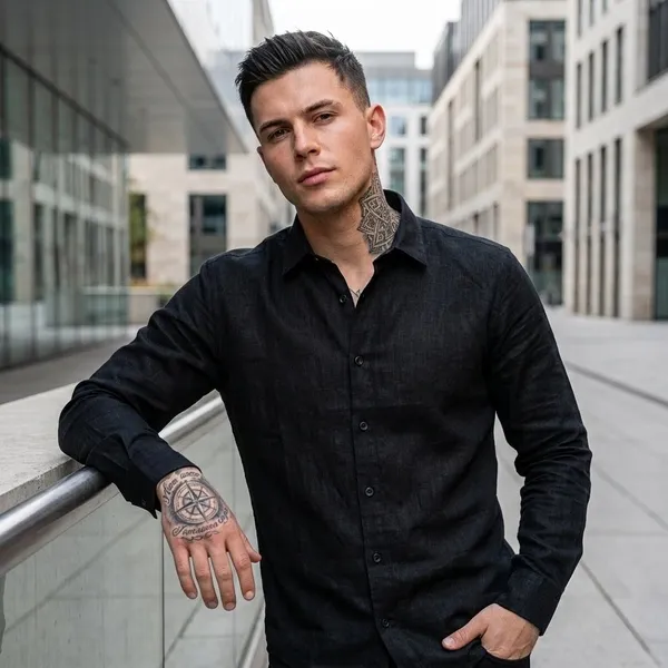 Black_Linen_Full_Sleeve_Shirt_For_Men